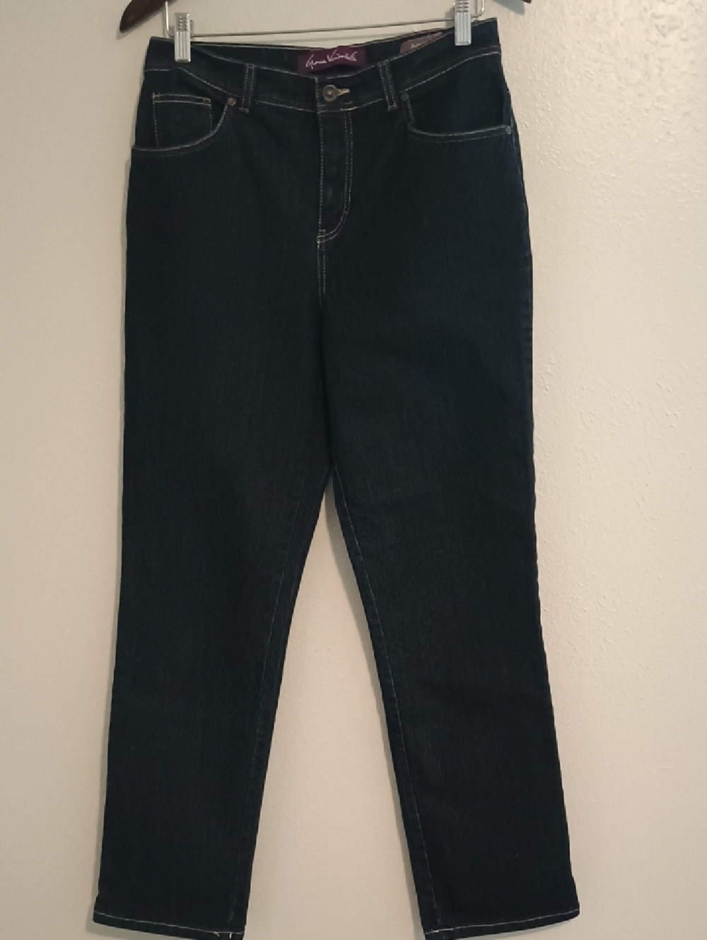 Gloria Vanderbilt Indigo Straight-Leg Jeans Amanda like new sz 8